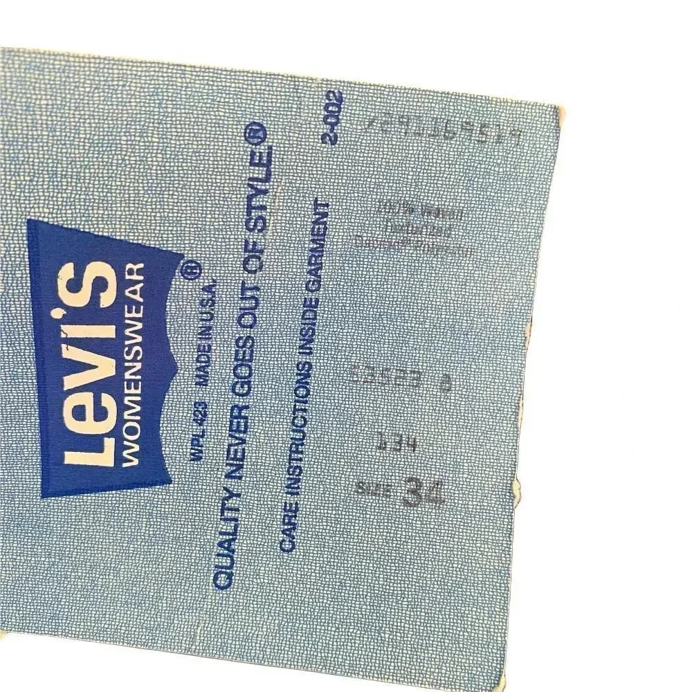 New Vintage-1981 Pants, Levi Strauss & Co., NWT Navy Blue Stretch size 34 - Picture 7 of 10